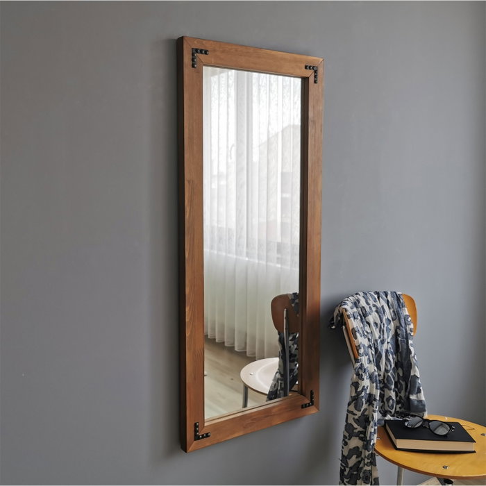 Hanah Home Espejo de Nogal 50x110 cm